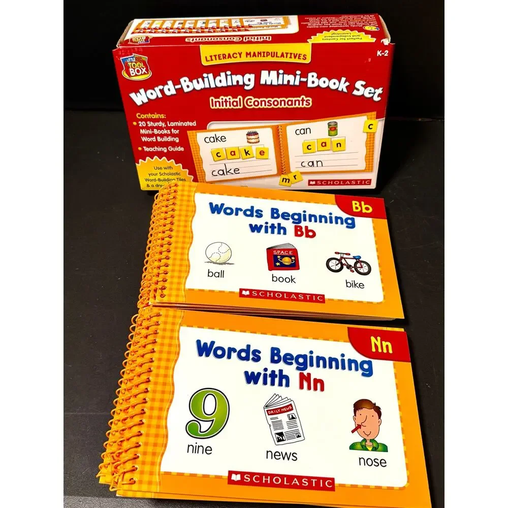 Scholastic Little Red Tool Box Word-Building Mini-Book Set: Initial Consonants